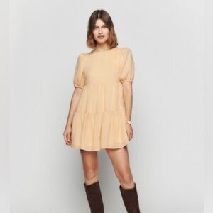Reformation Estate Dress‎ Yellow Zest Women’s Medium